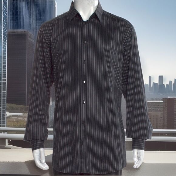 BIG & TALL Dolce & Gabbana Gold Button Up Dress Shirt 17.5” EU 44 - Picture 1 of 10